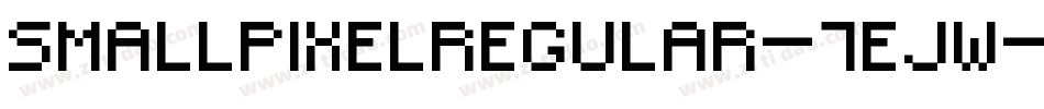 SmallPixelRegular-7Ejw字体转换