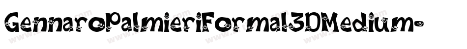 GennaroPalmieriFormal3DMedium-Y0xL字体转换