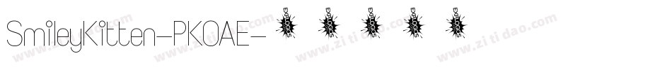 SmileyKitten-PKOAE字体转换