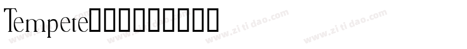 Tempete生成器字体转换
