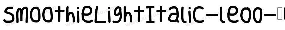 SmoothieLightItalic-leO0字体转换