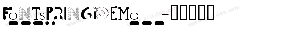 FONTSPRINGDEMO字体转换