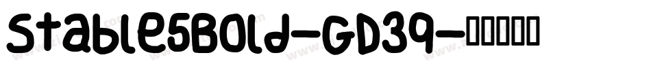 Stable5Bold-GD3q字体转换