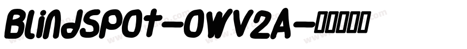 Blindspot-owv2A字体转换