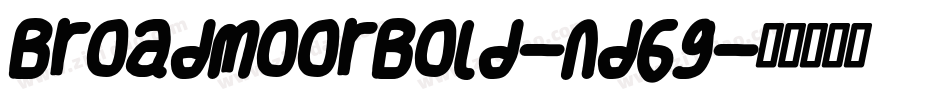 BroadmoorBold-nd6g字体转换