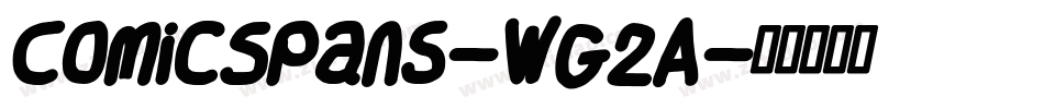 ComicSpans-WG2A字体转换