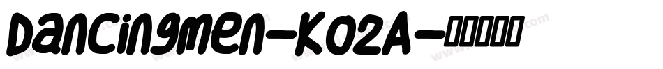 Dancingmen-KO2A字体转换