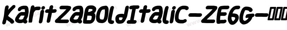 KaritzaBoldItalic-zE6G字体转换