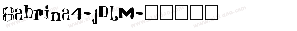 Sabrina4-jDLM字体转换
