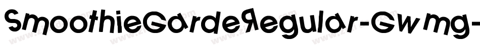 SmoothieGardeRegular-Gwmg字体转换