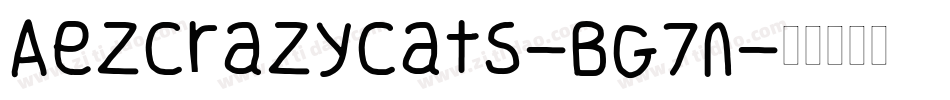 Aezcrazycats-BG7n字体转换