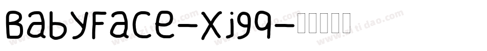 BabyFace-xj9q字体转换