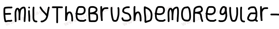EmilyTheBrushDemoRegular-v7n9字体转换