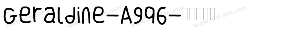 Geraldine-A9q6字体转换