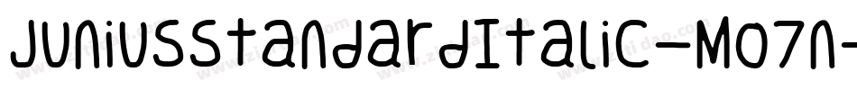 JuniusstandardItalic-MO7n字体转换
