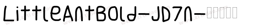 LittleAntBold-JD7n字体转换