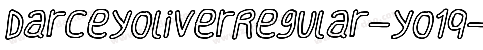 DarceyOliverRegular-yO1q字体转换