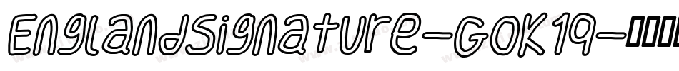 EnglandSignature-GOK1q字体转换