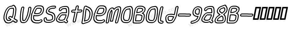 QuesatDemoBold-9a8B字体转换