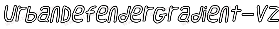 UrbanDefenderGradient-VZ8B字体转换 UrbanDefenderGradient-VZ8B字体转换