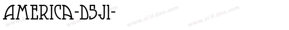 America-D5J1字体转换
