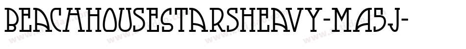 BeachHouseStarsHeavy-MA5J字体转换