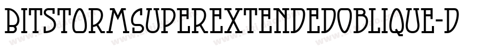 BitstormSuperextendedOblique-dX1l字体转换