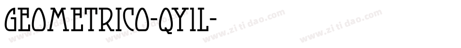 Geometrico-qy1l字体转换