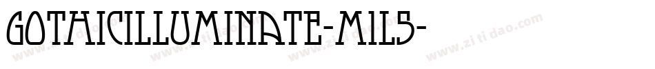 Gothicilluminate-m1l5字体转换