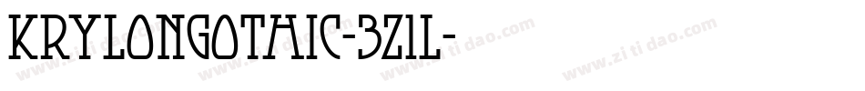 Krylongothic-3z1L字体转换 Krylongothic-3z1L字体转换