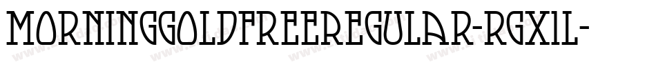 MorninggoldfreeRegular-rgx1L字体转换