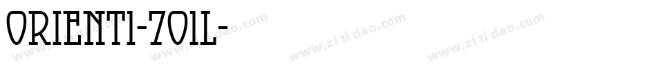 Orient1-7O1l字体转换