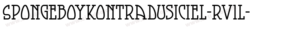 SpongeboyKontraDusiciel-rV1L字体转换