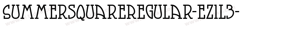 SummersquareRegular-eZ1l3字体转换