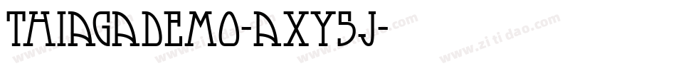 ThiagaDemo-axY5J字体转换