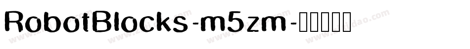 RobotBlocks-m5zm字体转换