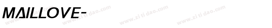 Maillove字体转换