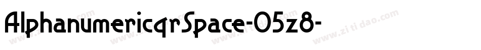 AlphanumericqrSpace-O5z8字体转换
