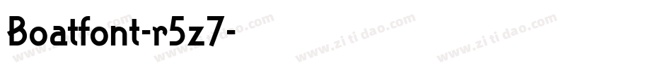 Boatfont-r5z7字体转换