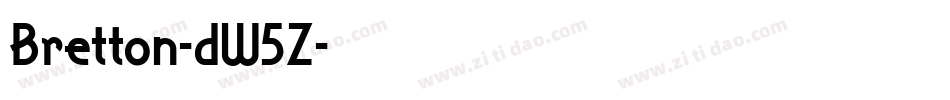 Bretton-dW5Z字体转换