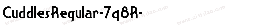 CuddlesRegular-7q8R字体转换