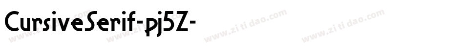 CursiveSerif-pj5Z字体转换