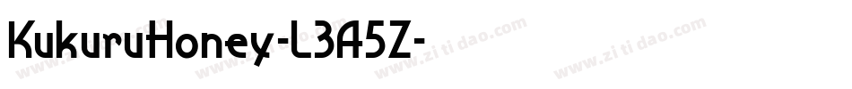KukuruHoney-L3A5Z字体转换