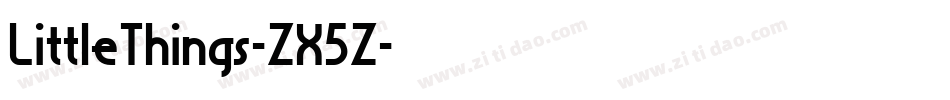 LittleThings-ZX5Z字体转换