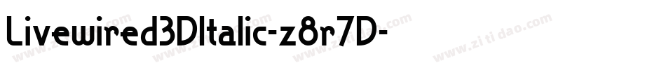 Livewired3DItalic-z8r7D字体转换