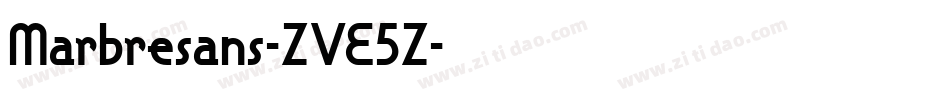 Marbresans-ZVE5Z字体转换