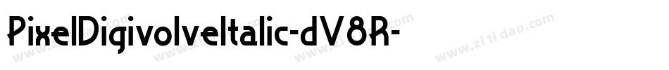 PixelDigivolveItalic-dV8R字体转换