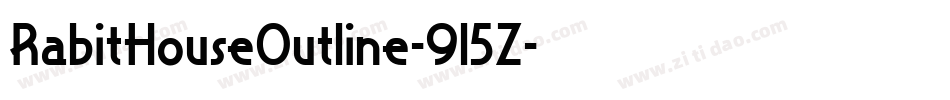 RabitHouseOutline-9l5Z字体转换