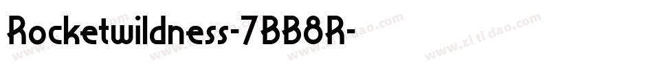 Rocketwildness-7BB8R字体转换