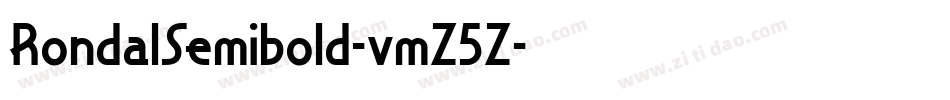 RondalSemibold-vmZ5Z字体转换